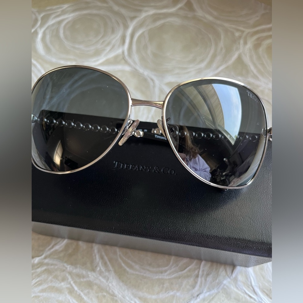 Tiffany & Co. Grey and Silver Sunglasses - Picture 2 of 11